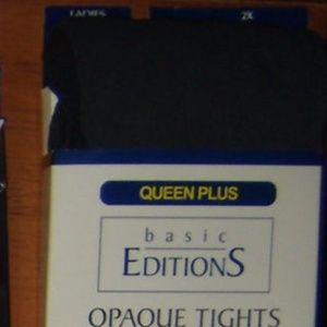 Vintage rare queen plus opaque tights
